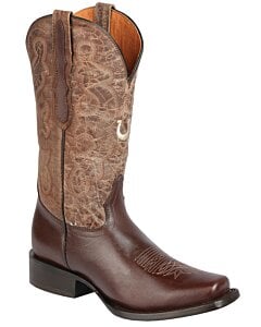 Bota Rodeo Pull Up Color Café Para Mujer El General 44851