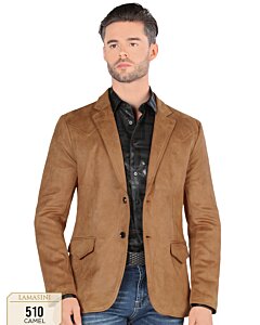 Saco Fino Color Camel De Gamuza Lamasini 510