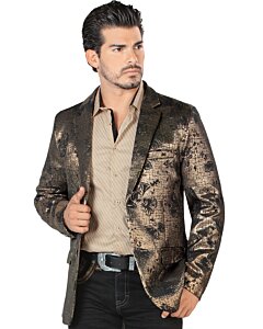 Saco Fino Negro-Dorado Lamasini 502