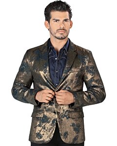 Saco Fino Navy-Dorado Lamasini 502