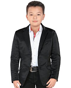 Saco Para Niño Color Negro Lamasini 500