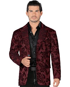 Saco Fino Brilloso Color Vino Lamasini 35205