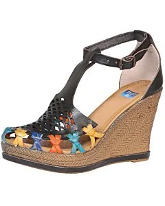Huarache Artesanal De Piel 601937 Color Negro