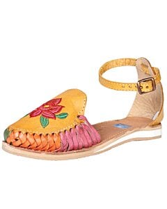 Sandalia Artesanal De Piso 602363 Color Mostaza