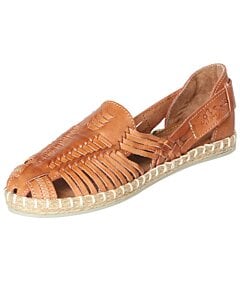 Huarache Artesanal De Mujer Piel Canela 602962