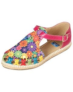 Huaraches Artesanales Para Mujer Matiz 603279 Fuchsia-Multicolor