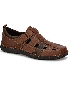 Sandalias De Piel Para Hombre Ferrato 273-84109 Color Café