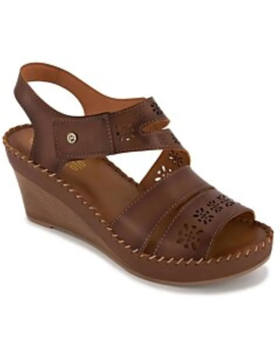 Sandalia Plataforma Confort Para Mujer Lobo Solo 335-9426 Café Oscuro
