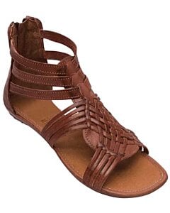 Huarache Piel Con Cierre Dama HP235