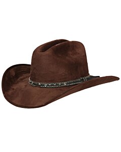 Sombrero Horma Monterrey De Gamuza Color Chocolate 44255