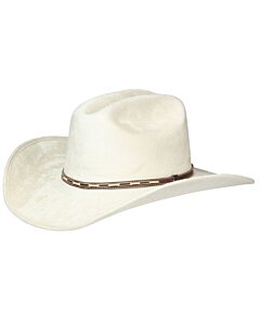 Sombrero Horma Monterrey De Gamuza Color Hueso 44254