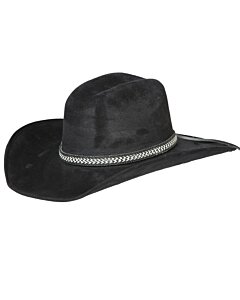 Sombrero Negro Horma Toro De Gamuza 44258