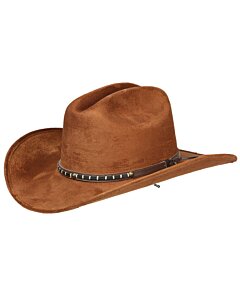 Sombrero Infantil Horma Americana Gamuza Color Tabaco 44244