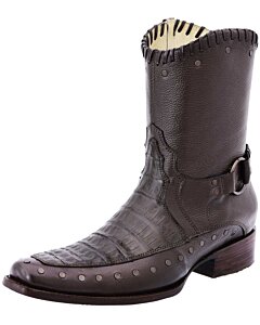 Botas Coco Belly White Diamonds Boots 10-017 Café