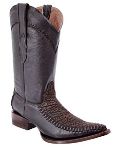 Botas Vaqueras Cuello De Toro WD Boots 084 Café