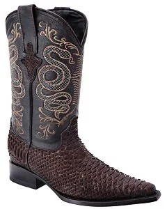 Men's Brown Python Western Boots WD 11-082