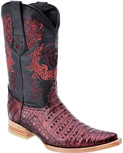 Botas Vaqueras Coco Belly Glaseada WD Boots 095 Rojo/Negro