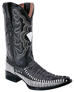 Botas Vaqueras De Moda Coco Clón WD 11-099 Color Negro