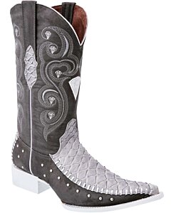 Botas Vaqueras Oso Hormiguero Clón White Diamonds Boots 10-137 Gris