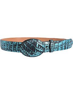 Cinto Vaquero Cocodrilo Glaseado WD Boots 1305 Azul