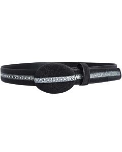 Cinto Vaquero Mantarraya Perla Reyna Negro WD 11-1446