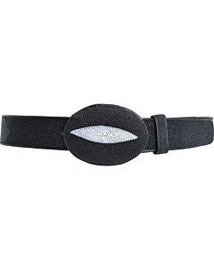 Cinto Vaquero Mantarraya Sencilla Negro WD 11-1448
