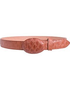 Cinto Vaquero Grabado Oso WD Boots 1337 Cognac