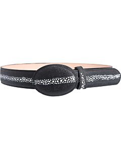 Cinto Vaquero Grabado Mantarraya WD Boots 1347 Negro
