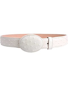 Cinto Vaquero Grabado Avestruz WD Boots 1339 Hueso