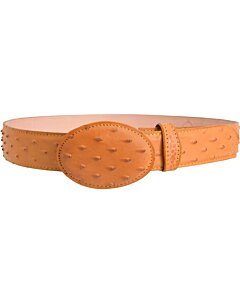 Cinto Vaquero Grabado Avestruz WD Boots 1341 Mantequilla