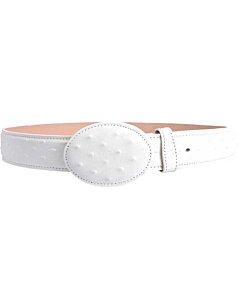Cinto Vaquero Grabado Avestruz WD Boots 1340 Blanco