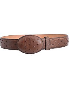 Cinto Vaquero Grabado Avestruz WD Boots 1343 Café