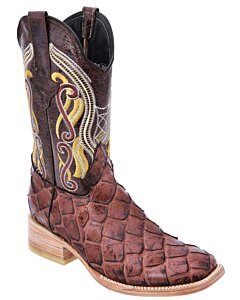 Botas Rodeo Grabado Pirarucú WD Boots 349 Cognac