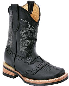 Botas Rodeo Negras Para Niño WD 11-380