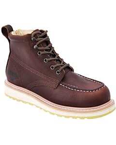 Botines De Trabajo Punta Mocasín Color Café WD 11-434 