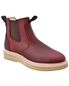 Botines De Trabajo Suela Mil Rayas Color Shedrón WD 11-428