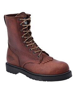 Botas De Trabajo Estilo Militar Color Café WD 11-455