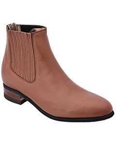 Botin Charro Tradicional  Piel Napa Tabaco Suela De Hule WD 11-705