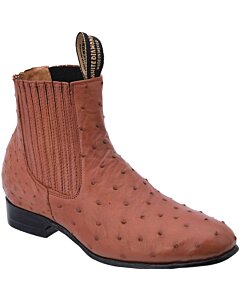 Botines Charros Avestruz WD Boots 686 Color Cognac