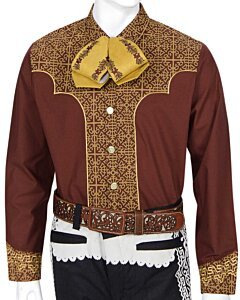 Camisa Charra Herradura En Espalda WD 11-865 Roja