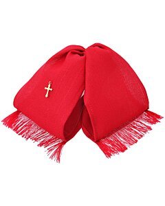 Moño Charro Fino Rojo Con Cruz Dorada WD 11-968