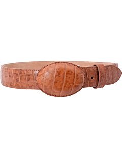 Cinto Vaquero Grabado Cocodrilo WD Boots 1355 Cognac