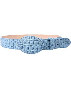 Cinto Vaquero Grabado Cocodrilo WD Boots 1356 Azul