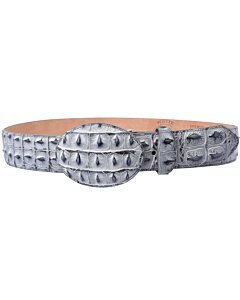 Cinto Vaquero Grabado Cocodrilo WD Boots 1357 Gris
