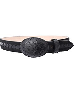 Cinto Vaquero Grabado Oso Hormiguero Color Negro WD 11-1481