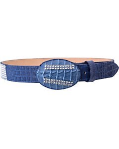 Cinto Vaquero Con Brillos Clon Coco Belly WD 11-1562 Azul