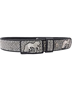 Cinto Hilo De Plata Fino WD Western 11-1663 Negro