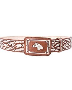 Cinto Vaquero Piteado Natural Cabeza De Caballo WD 11-1680