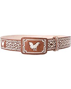Cinto Vaquero Piteado Natural Gallo WD 11-1687