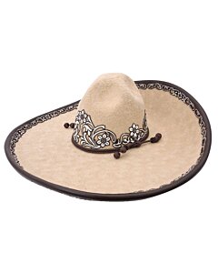 Sombrero Charro Lana Laser WD 11-770 Color Beige